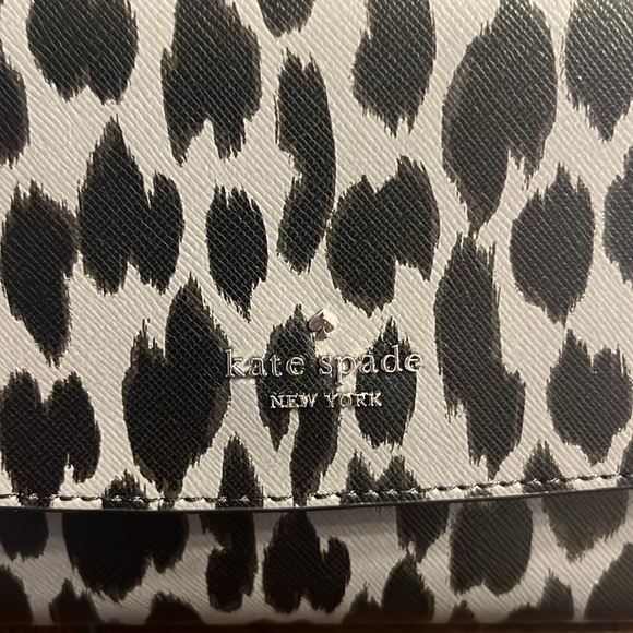 Kate Spade Black and White Leopard Print Women's Bag - Picture 7 of 11